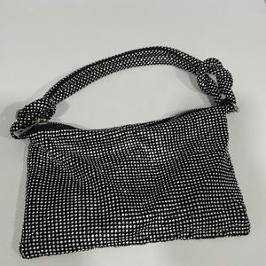 sequin purse black sparkly